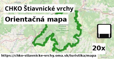 Orientačná mapa, CHKO Štiavnické vrchy
