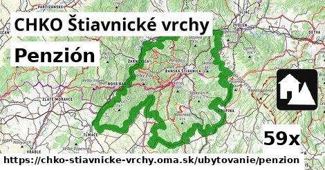 Penzión, CHKO Štiavnické vrchy