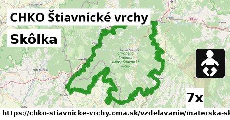 Skôlka, CHKO Štiavnické vrchy