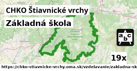 Základná škola, CHKO Štiavnické vrchy