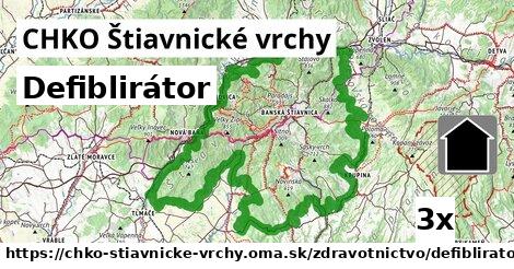 defiblirátor v CHKO Štiavnické vrchy