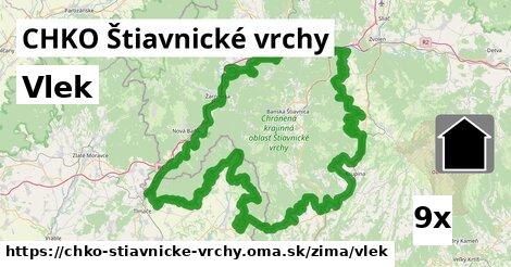 Vlek, CHKO Štiavnické vrchy