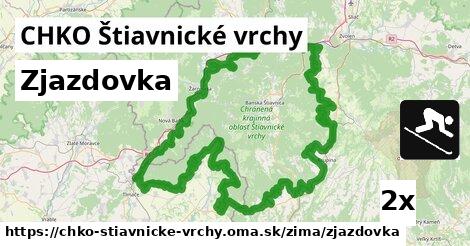 Zjazdovka, CHKO Štiavnické vrchy