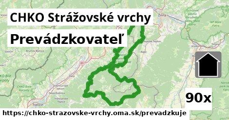 prevádzkovateľ v CHKO Strážovské vrchy