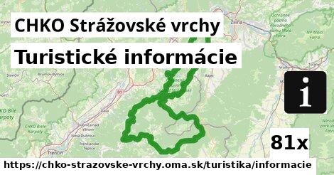 Turistické informácie, CHKO Strážovské vrchy