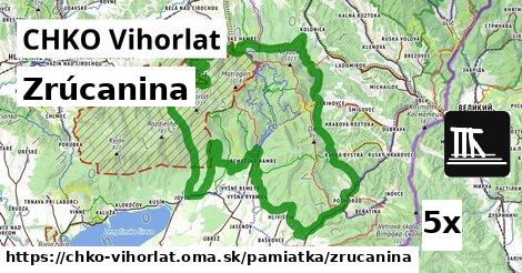 zrúcanina v CHKO Vihorlat