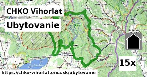 ubytovanie v CHKO Vihorlat