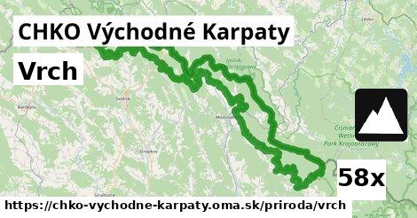 Vrch, CHKO Východné Karpaty