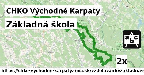 Základná škola, CHKO Východné Karpaty