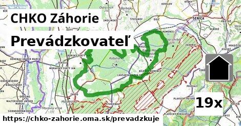prevádzkovateľ v CHKO Záhorie