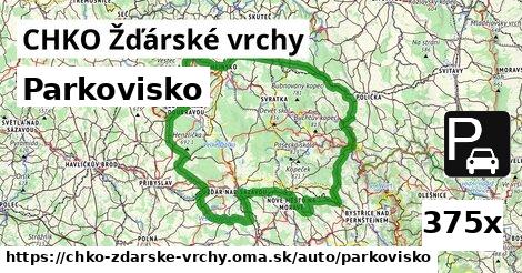 Parkovisko, CHKO Žďárské vrchy