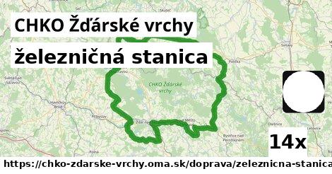 železničná stanica, CHKO Žďárské vrchy