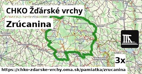 Zrúcanina, CHKO Žďárské vrchy