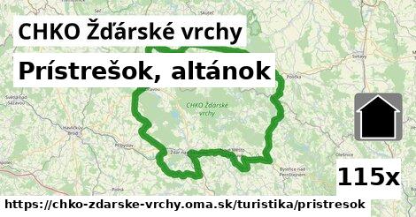 Prístrešok, altánok, CHKO Žďárské vrchy