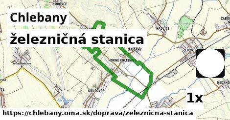 železničná stanica, Chlebany