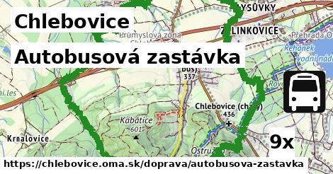 Autobusová zastávka, Chlebovice