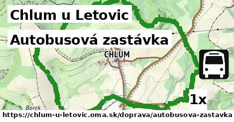 Autobusová zastávka, Chlum u Letovic