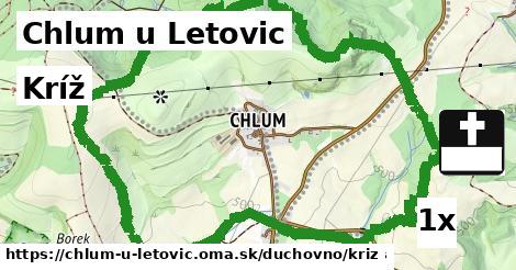 Kríž, Chlum u Letovic