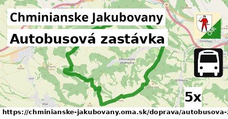 Autobusová zastávka, Chminianske Jakubovany