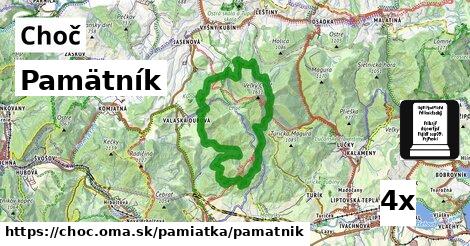 Pamätník, Choč