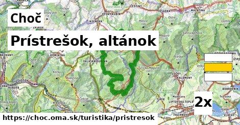 Prístrešok, altánok, Choč