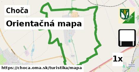 Orientačná mapa, Choča