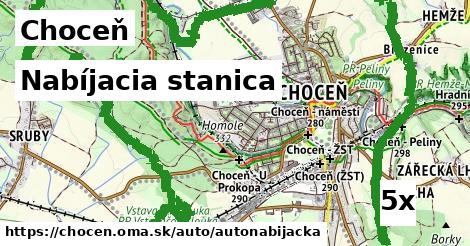 nabíjacia stanica v Choceň