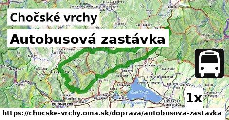 Autobusová zastávka, Chočské vrchy