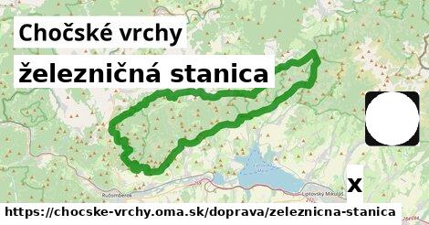 železničná stanica, Chočské vrchy