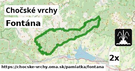 Fontána, Chočské vrchy