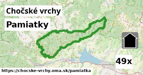 pamiatky v Chočské vrchy