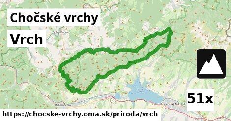 Vrch, Chočské vrchy