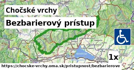 Bezbarierový prístup, Chočské vrchy