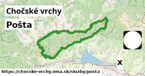 Pošta, Chočské vrchy