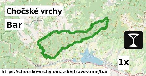 Bar, Chočské vrchy