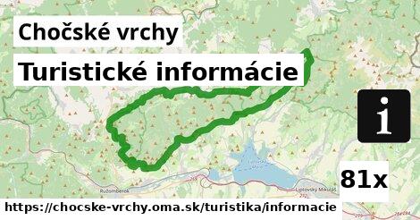 Turistické informácie, Chočské vrchy