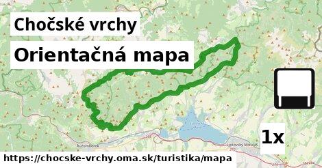 Orientačná mapa, Chočské vrchy