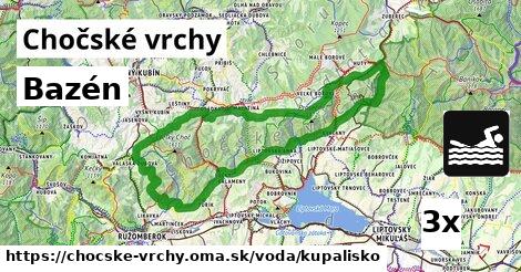 Bazén, Chočské vrchy