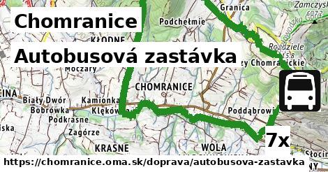 Autobusová zastávka, Chomranice