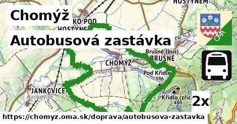 Autobusová zastávka, Chomýž