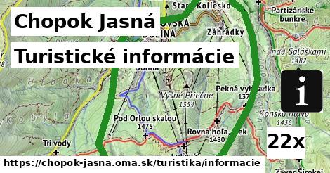 Turistické informácie, Chopok Jasná