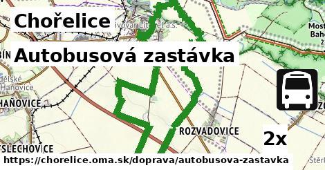 Autobusová zastávka, Chořelice