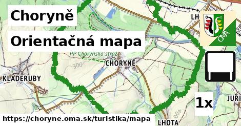 Orientačná mapa, Choryně