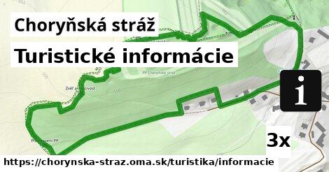 turistické informácie v Choryňská stráž