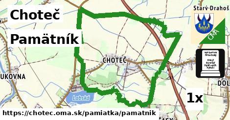 Pamätník, Choteč