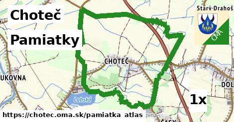 pamiatky v Choteč