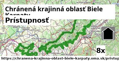 prístupnosť v Chránená krajinná oblasť Biele Karpaty