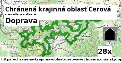 doprava v Chránená krajinná oblasť Cerová vrchovina