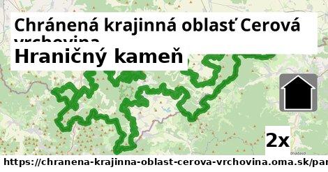 hraničný kameň v Chránená krajinná oblasť Cerová vrchovina