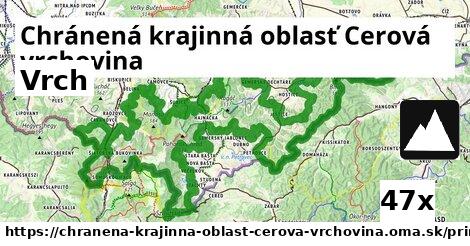 Vrch, Chránená krajinná oblasť Cerová vrchovina